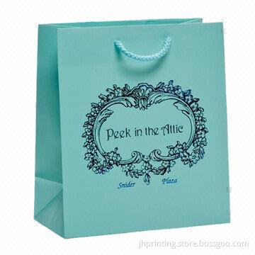 Paper Shopping Bag with Same Color Rope Handle